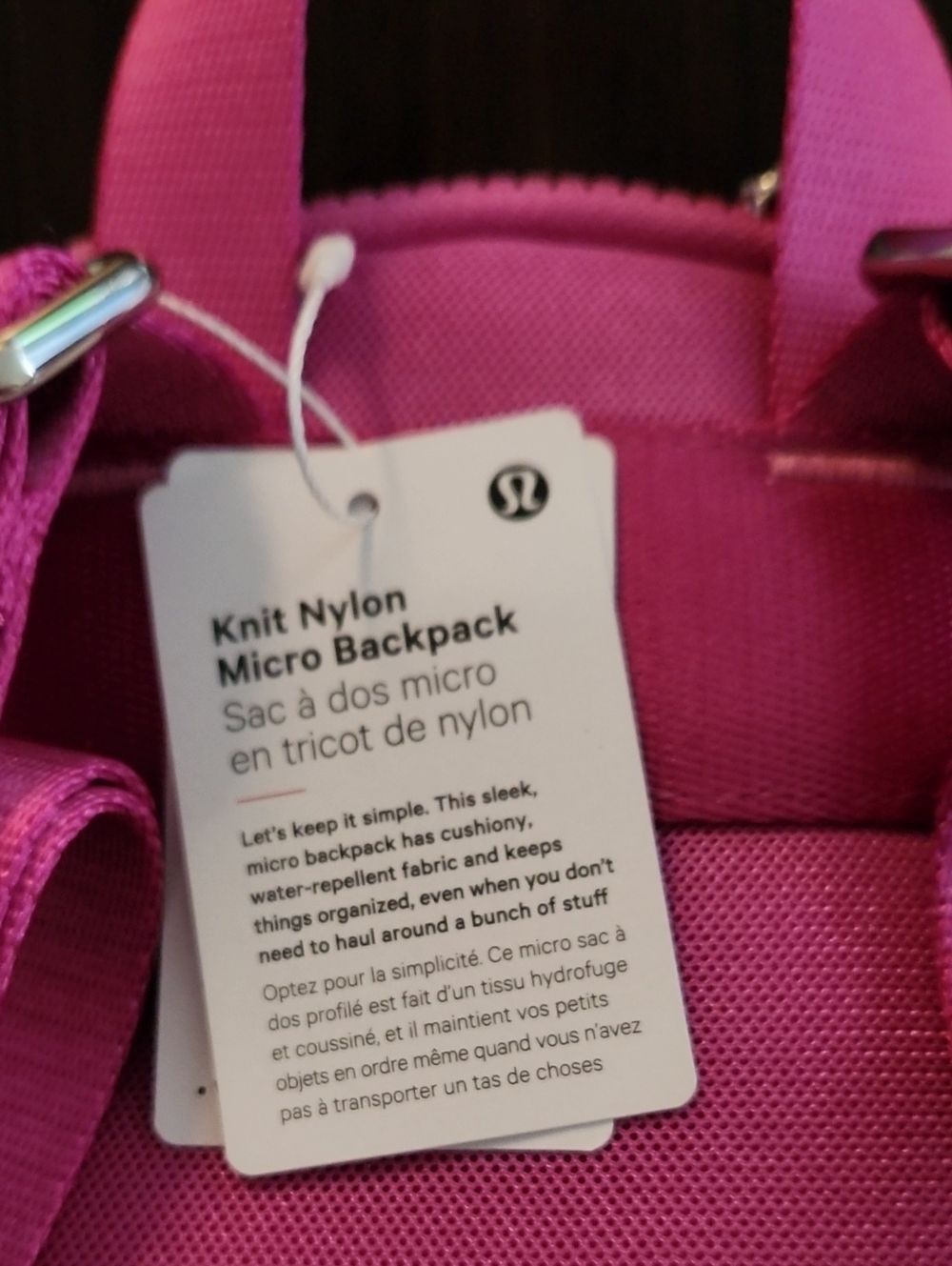 lululemon Knit Nylon Micro Backpack PPKT 4L - Picture 3 of 11